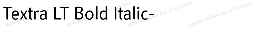 Textra LT Bold Italic字体转换